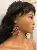 Dusty Pink Poppy Earrings