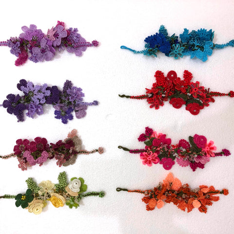 Crochet Pattern, Cuff Bracelet, Bracelet Pattern, Crochet Wedding Cuff,  Flower Bracelet, Wrist Warmer, White Bracelet-1 - Etsy | Crochet bracelet  tutorial, Crochet jewelry, Crochet bracelet pattern