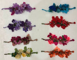Bouquet Bracelet with Beads - Crochet OYA Lace Bracelet