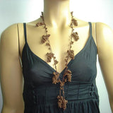 Copper Grape Tied necklace