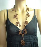 Copper Grape Tied necklace