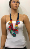 Turkish Delight Necklace - Multicolor Belt Necklace - Evil Eye Necklace - Efe Oya